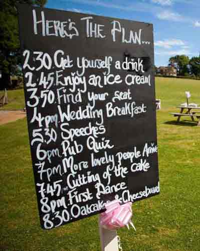 Helping to plan your wedding